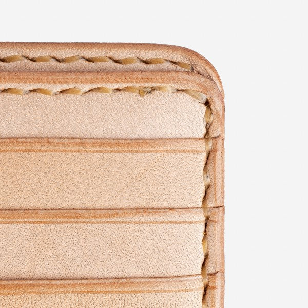 Small Shell Cordovan Wallet - Natural