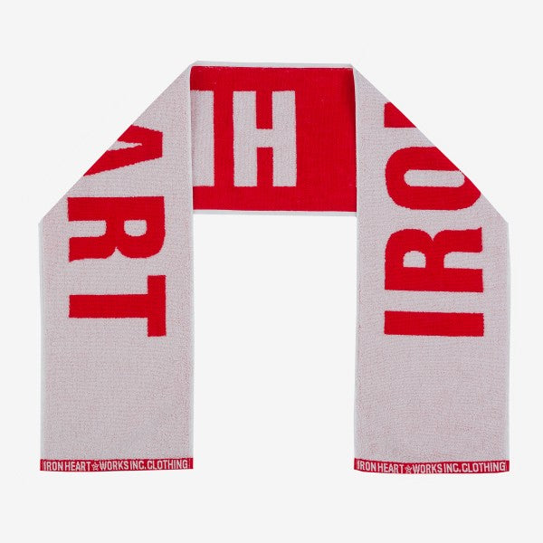 Iron Heart Small Imabari Towel -Red/White