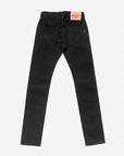 14oz Selvedge Denim Slim Tapered Cut Jeans - Black/Black IH-777S-142bb