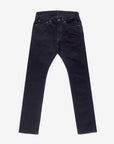 16oz Slubby Selvedge Denim Super Slim Cut Jeans - Indigo Overdyed Black IH-555S-SLBod