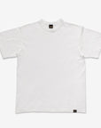 6.5oz Loopwheel Crew Neck T-Shirt With Longer Body - White