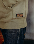 14oz Ultra Heavyweight Loopwheel Cotton Zippered Hoodie - Olive IHSW-10-OLV