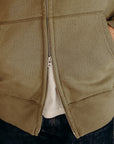 14oz Ultra Heavyweight Loopwheel Cotton Zippered Hoodie - Olive IHSW-10-OLV