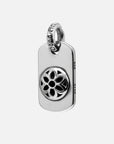 DOG TAG MED RAISED ROSETTE
