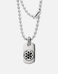 DOG TAG MED RAISED ROSETTE