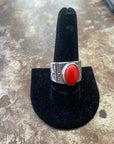 Signature Single Oval Coral Ring