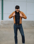 IH-2526j 17oz Duck Modified Type III Jacket - Brown