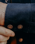 16oz Non-Selvedge Denim CPO Shirt - Superblack (Fades To Grey)