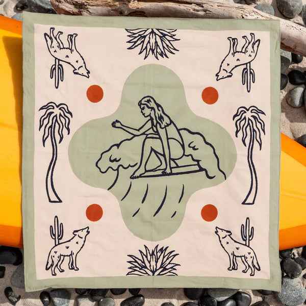 "Surfing Through Sands" Bandana