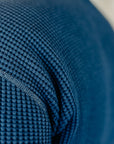 1301 Waffle Knit Long Sleeved Crew Neck Thermal Top - Indigo Dyed IHTL-1301-IND