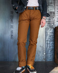 17oz Duck Slim Tapered Cut Jeans - Brown IH-777D