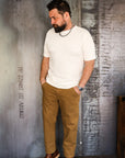 No. 8 Slub Nep Short Sleeve T-Shirt - White