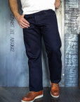 14oz Selvedge Denim Straight Cut Jeans - Indigo/Indigo IH-634S-14ii