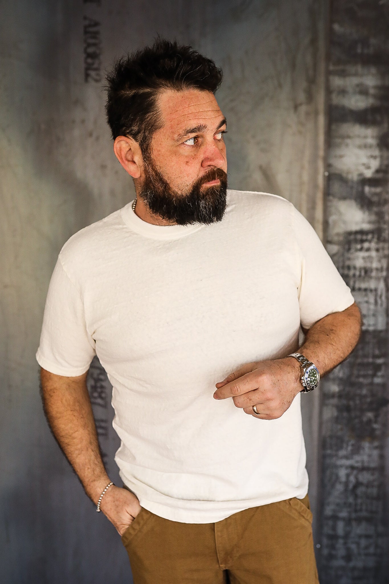 UES No. 8 Slub Nep Short Sleeve T-Shirt - White – Iron Shop Provisions