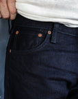 14oz Selvedge Denim Straight Cut Jeans - Indigo/Indigo