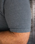 No. 8 Slub Nep s/s T-Shirt - Gray Blue