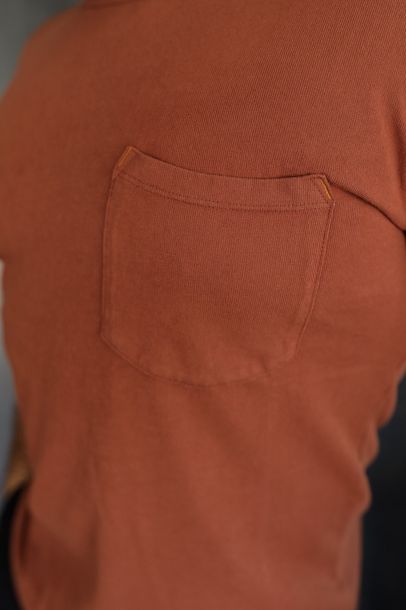 13 Ounce Pocket T-Shirt Rust