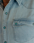 Modern western 11oz bleached denim
