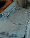 Modern western 11oz bleached denim