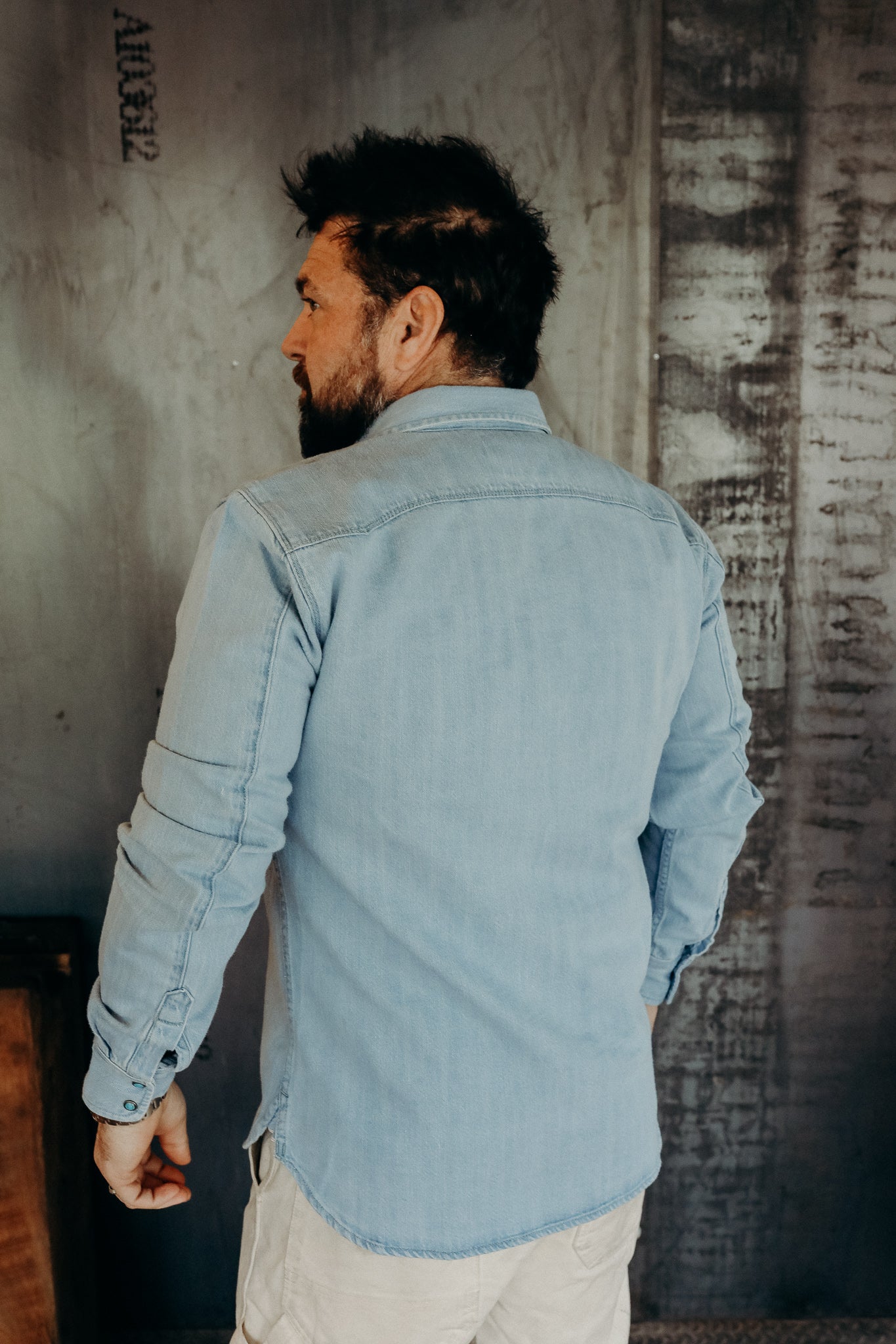 Modern western 11oz bleached denim