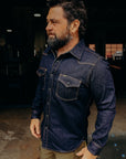 12oz Selvedge Denim Western Shirt - Indigo IHSH-33-IND