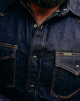 12oz Selvedge Denim Western Shirt - Indigo IHSH-33-IND