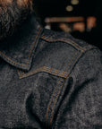 12oz Selvedge Denim Western Shirt - Black IHSH-33-BLK