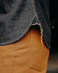 12oz Selvedge Denim Western Shirt - Black IHSH-33-BLK