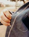 10oz Selvedge Chambray Single Yoke Western Shirt - Blue IHSH-13-BLU