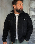 16oz Slubby Selvedge Denim Type III Jacket - Indigo Overdyed Black IH-526J-SLBod