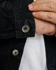 16oz Slubby Selvedge Denim Type III Jacket - Indigo Overdyed Black IH-526J-SLBod