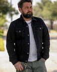 16oz Slubby Selvedge Denim Type III Jacket - Indigo Overdyed Black IH-526J-SLBod