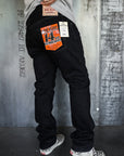 14oz Selvedge Denim Super Slim Jeans 555 - Indigo Overdyed Black IH-555S-142OD