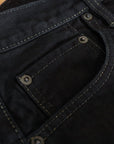 14oz Selvedge Denim Super Slim Jeans 555 - Indigo Overdyed Black IH-555S-142OD