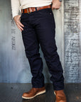 14oz 666S-142ii Selvedge Denim Slim Straight Cut Jeans - Indigo/Indigo