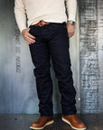 14oz 666S-142ii Selvedge Denim Slim Straight Cut Jeans - Indigo/Indigo