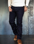 14oz 666S-142ii Selvedge Denim Slim Straight Cut Jeans - Indigo/Indigo
