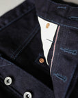 14oz 666S-142ii Selvedge Denim Slim Straight Cut Jeans - Indigo/Indigo