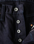 14oz 666S-142ii Selvedge Denim Slim Straight Cut Jeans - Indigo/Indigo