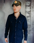 10oz Double Cloth Denim CPO Shirt - Indigo IHSH-347-IND