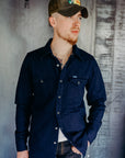 10oz Double Cloth Denim CPO Shirt - Indigo IHSH-347-IND