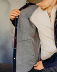 10oz Double Cloth Denim CPO Shirt - Indigo IHSH-347-IND