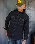 12oz Wabash Work Shirt - Indigo With Black Buttons IHSH-266-IND