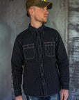 12oz Wabash Work Shirt - Indigo With Black Buttons IHSH-266-IND