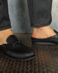 Easy Bit Moc Loafer in Black Grizzly