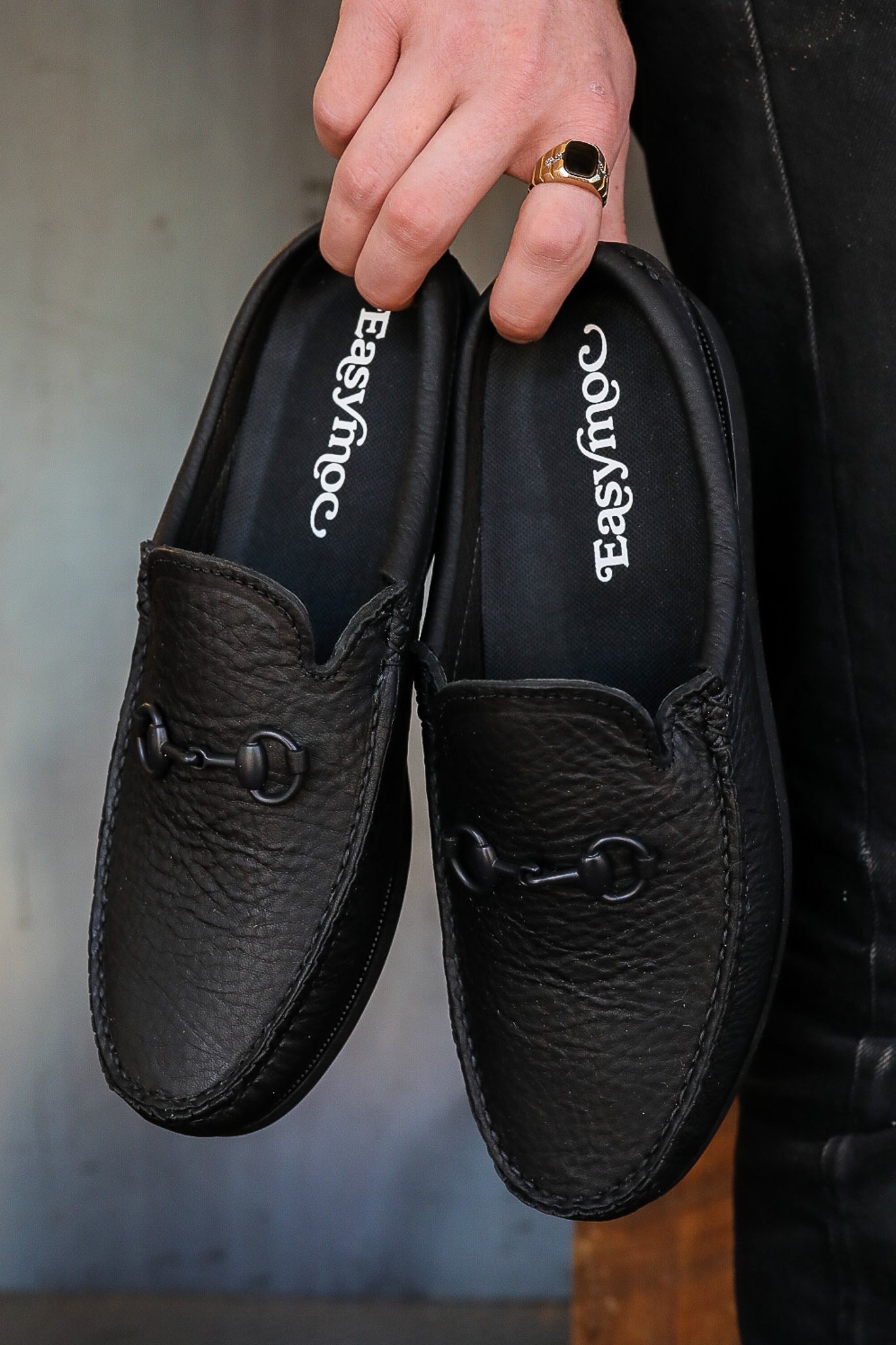 Easy Bit Moc Loafer in Black Grizzly – Iron Shop Provisions