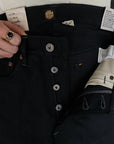 CLINT SLIM STRAIGHT FIT - MEDIUM RISE BLACK GUNPOWDER 14OZ DENIM