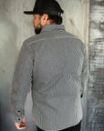 12oz Hickory Stripe Work Shirt - Indigo IHSH-274-IND
