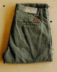 Workers Chino Slim Fit 14oz Slub - Army Green