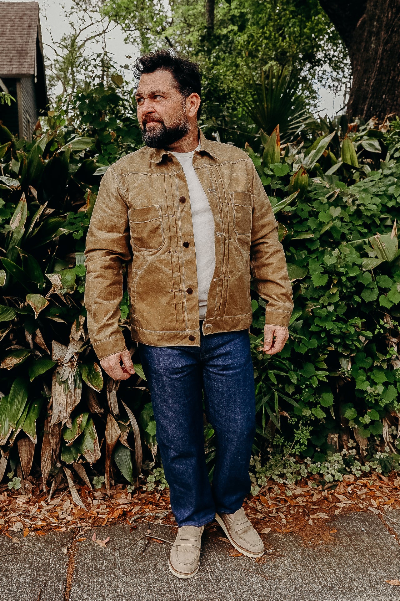 RJ-1 Riders Jacket Waxed Canvas- Tumbleweed